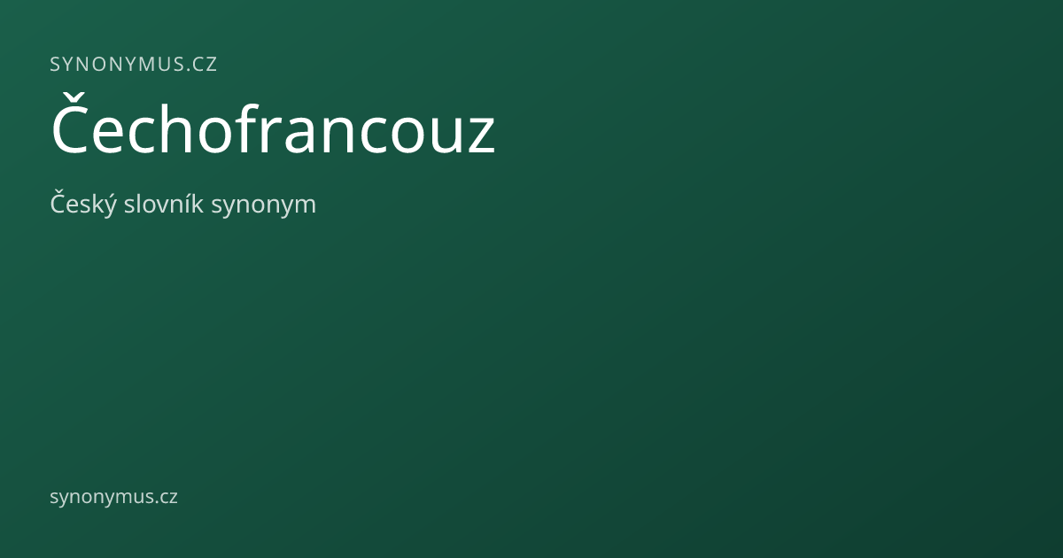 Náhled odkazu: Čechofrancouz