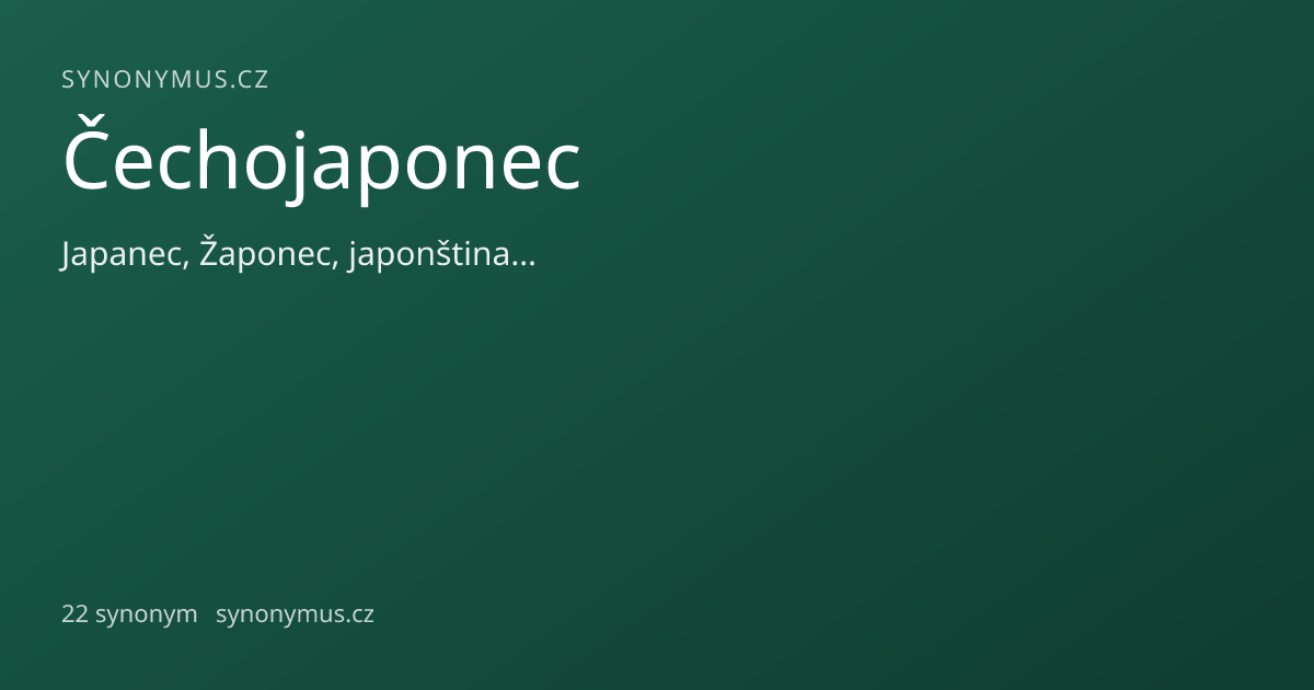 Náhled odkazu: Čechojaponec
