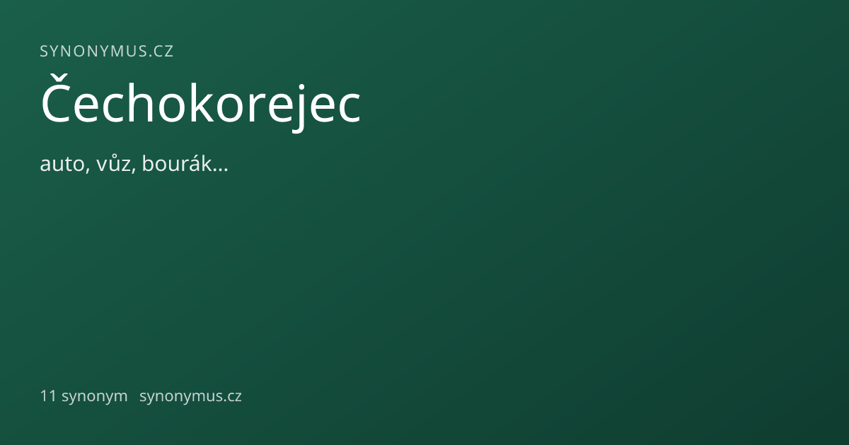 Náhled odkazu: Čechokorejec