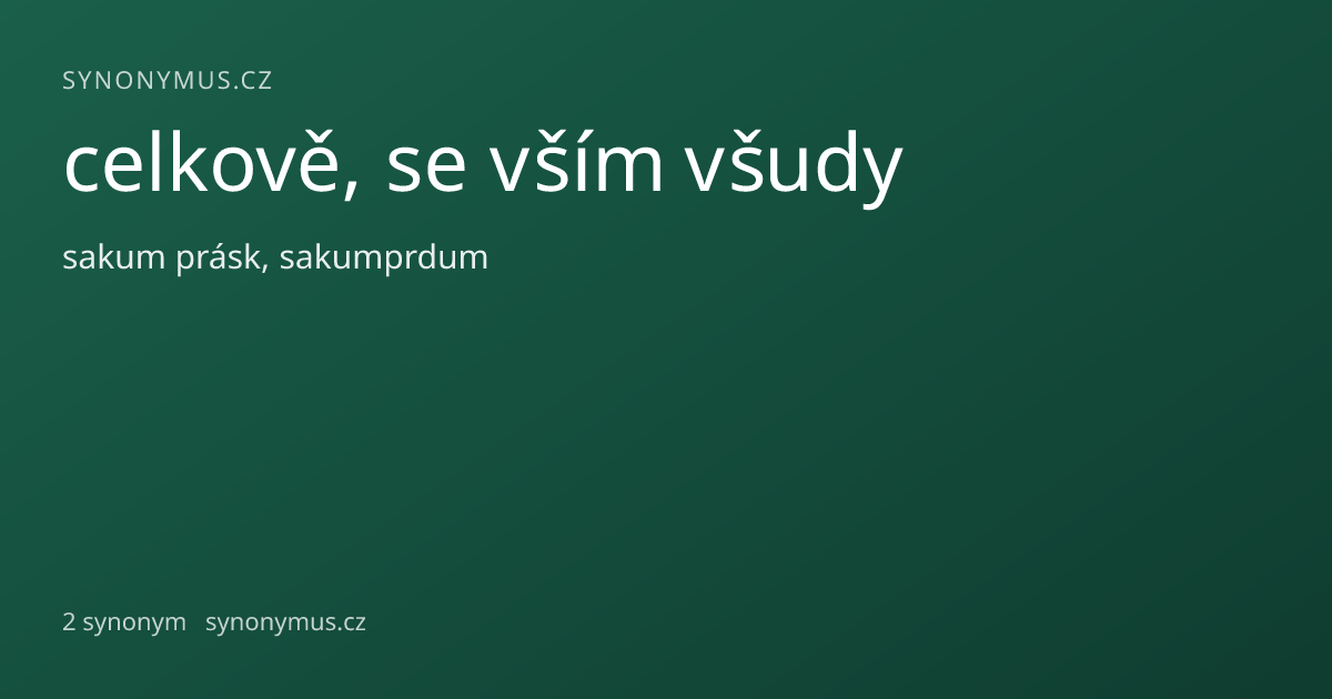 Náhled odkazu: celkově, se vším všudy