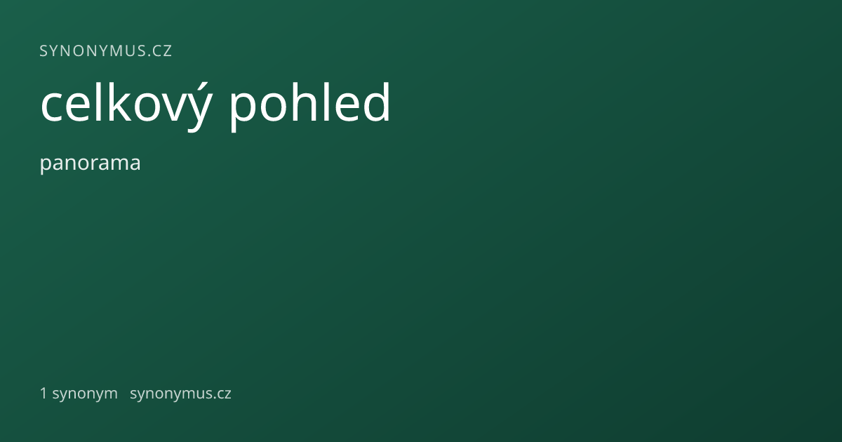 Náhled odkazu: celkový pohled