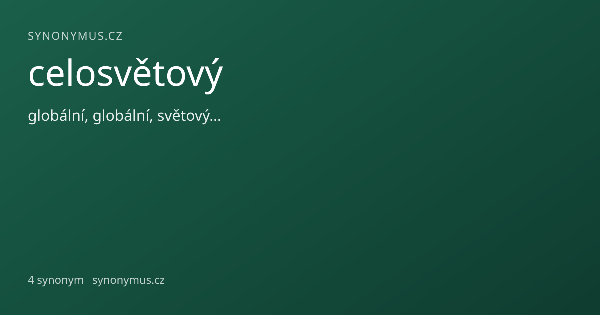 Náhled odkazu: celosvětový