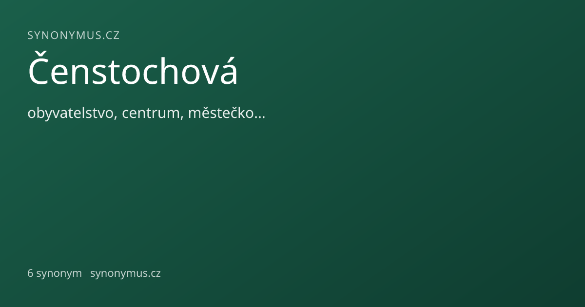 Náhled odkazu: Čenstochová