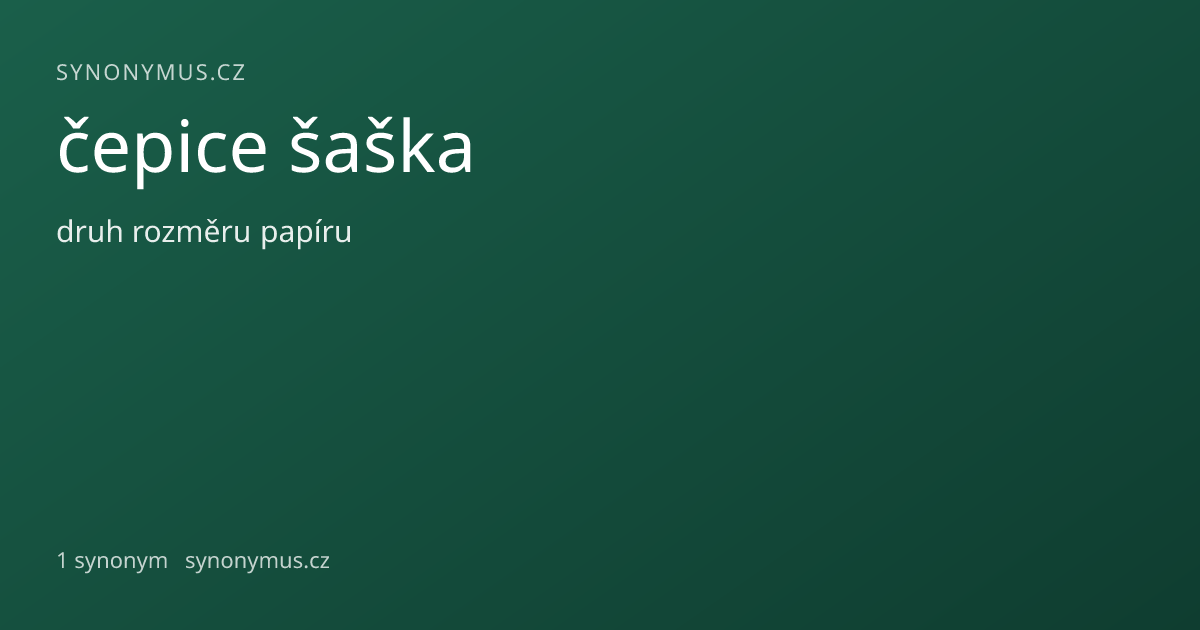 Náhled odkazu: čepice šaška