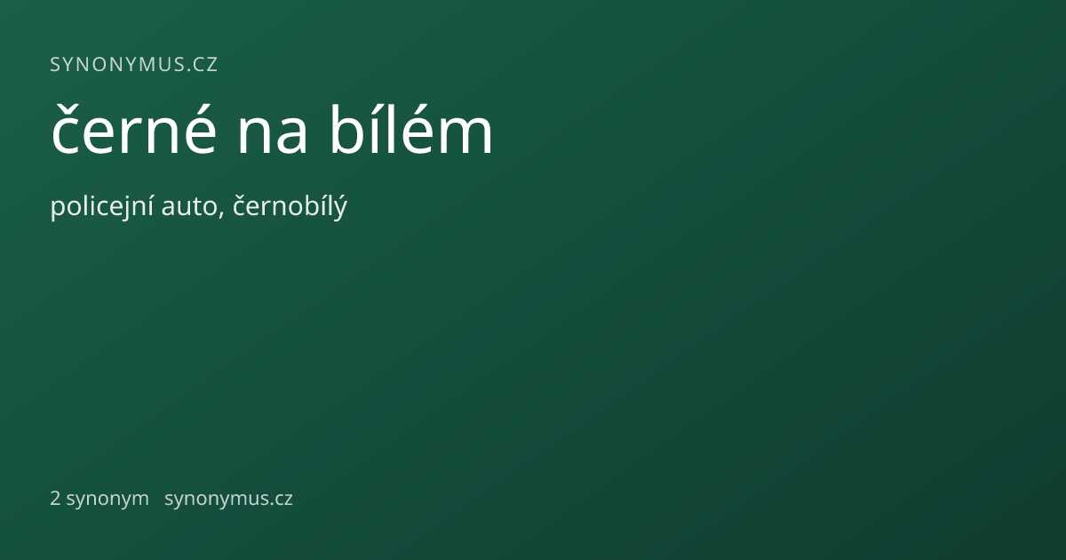 Náhled odkazu: černé na bílém