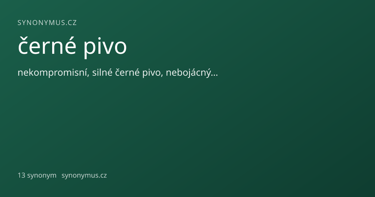 Náhled odkazu: černé pivo