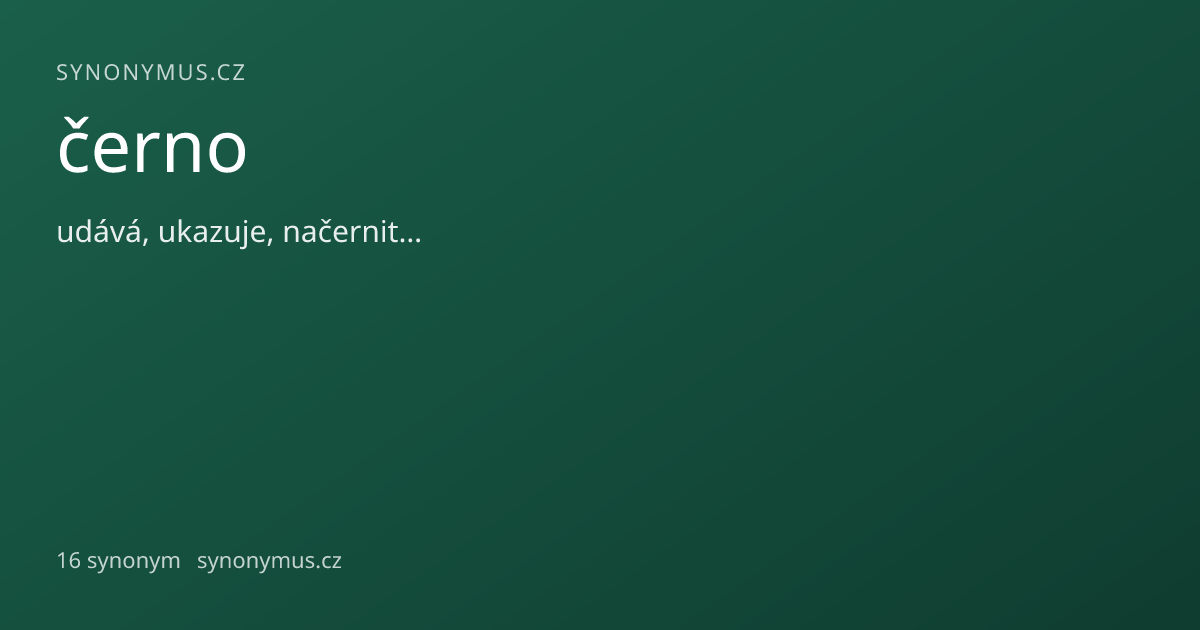 Náhled odkazu: černo