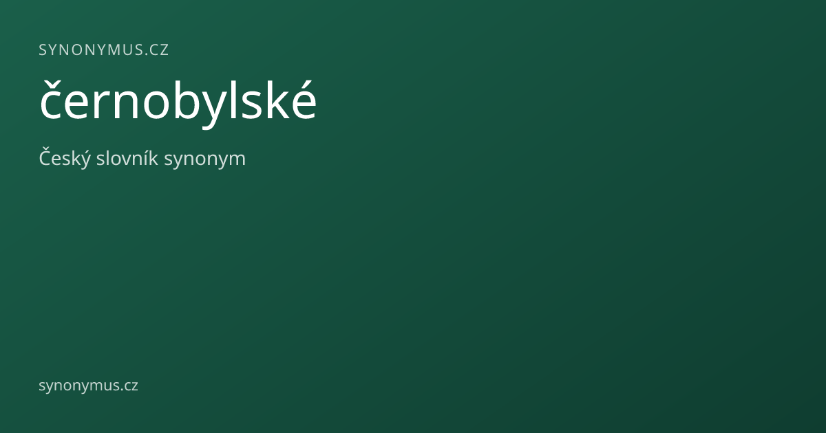 Náhled odkazu: černobylské