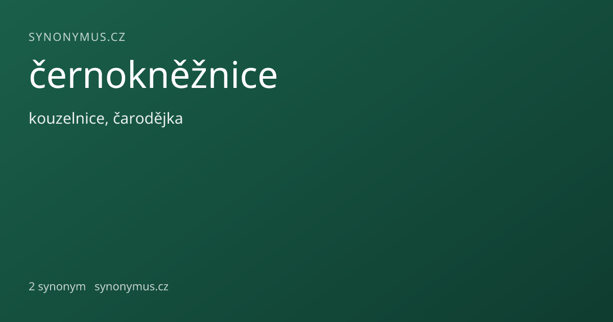 Náhled odkazu: černokněžnice