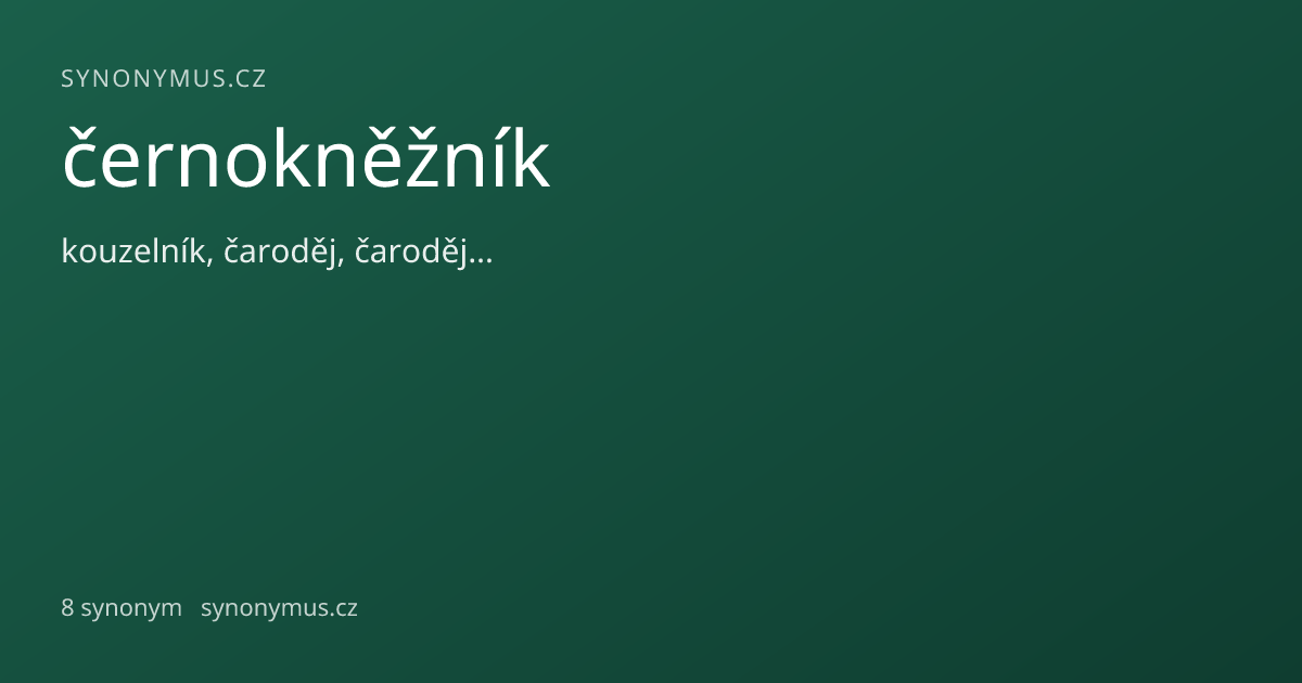 Náhled odkazu: černokněžník