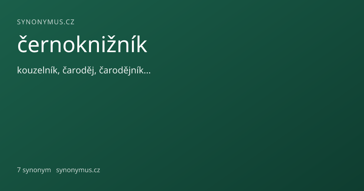 Náhled odkazu: černoknižník