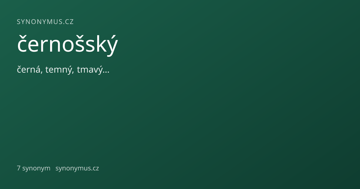 Náhled odkazu: černošský