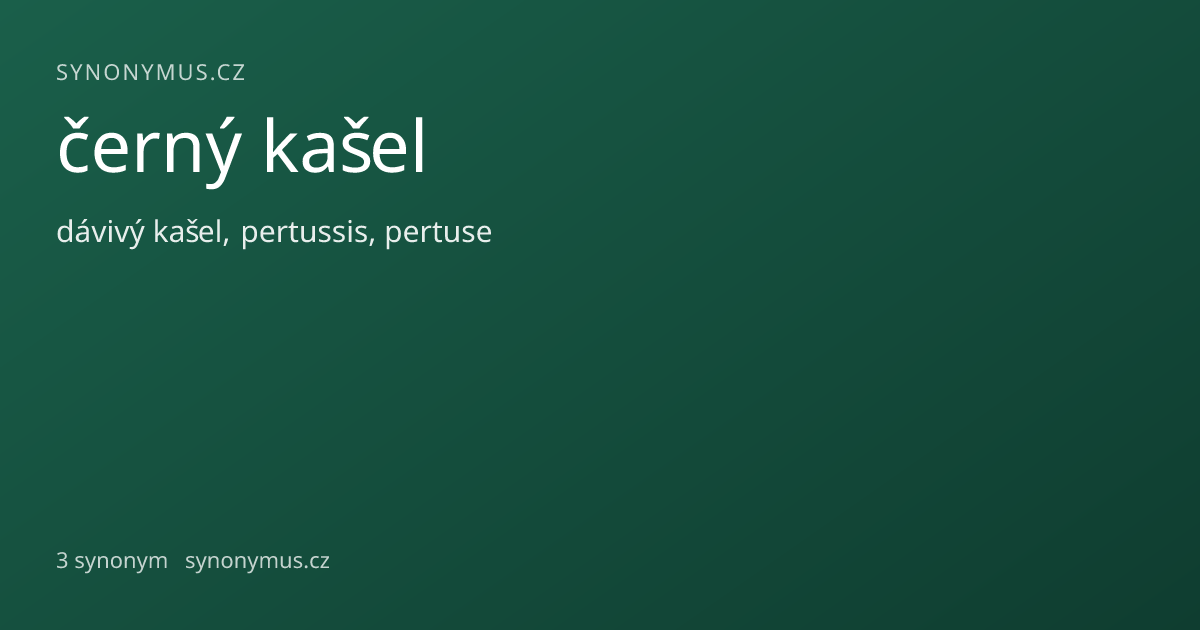 Náhled odkazu: černý kašel