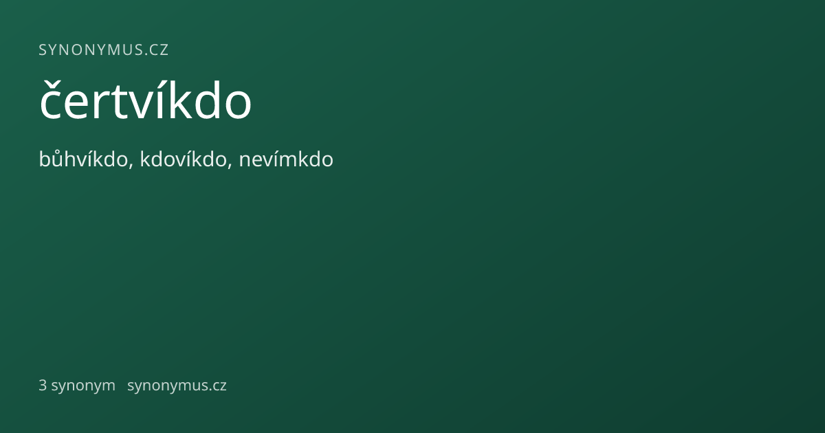 Náhled odkazu: čertvíkdo