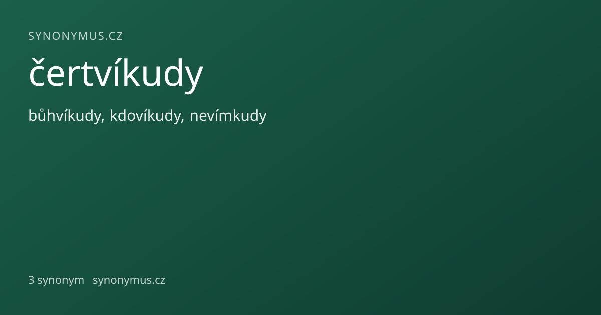 Náhled odkazu: čertvíkudy