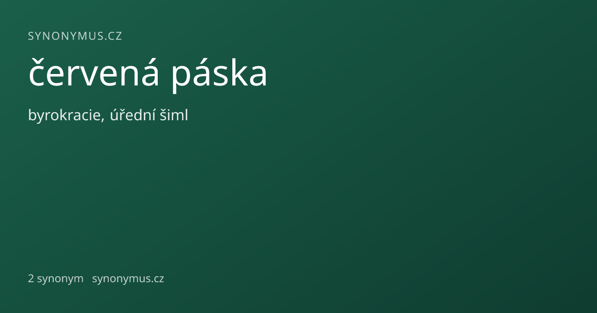 Náhled odkazu: červená páska