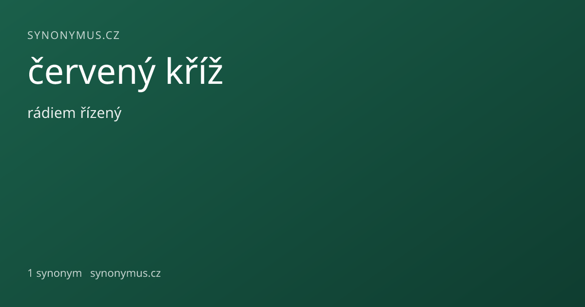 Náhled odkazu: červený kříž