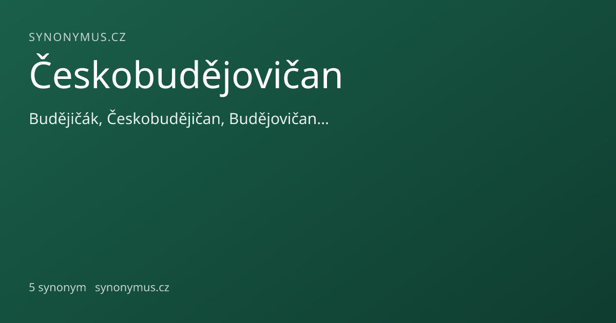 Náhled odkazu: Českobudějovičan