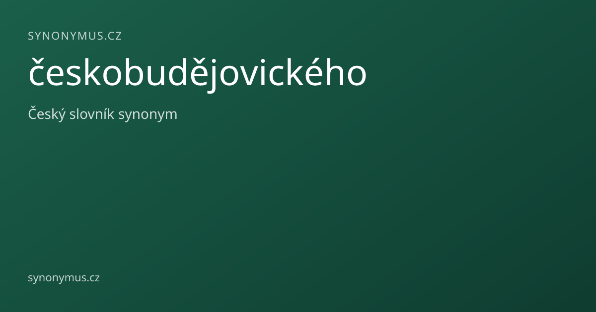 Náhled odkazu: českobudějovického