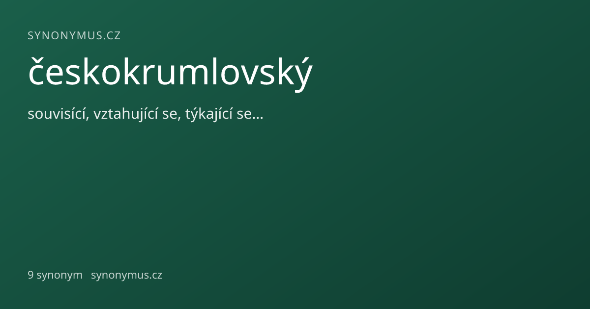 Náhled odkazu: českokrumlovský