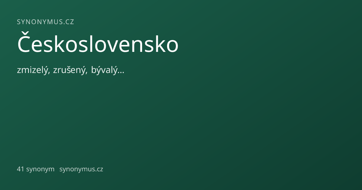 Náhled odkazu: Československo