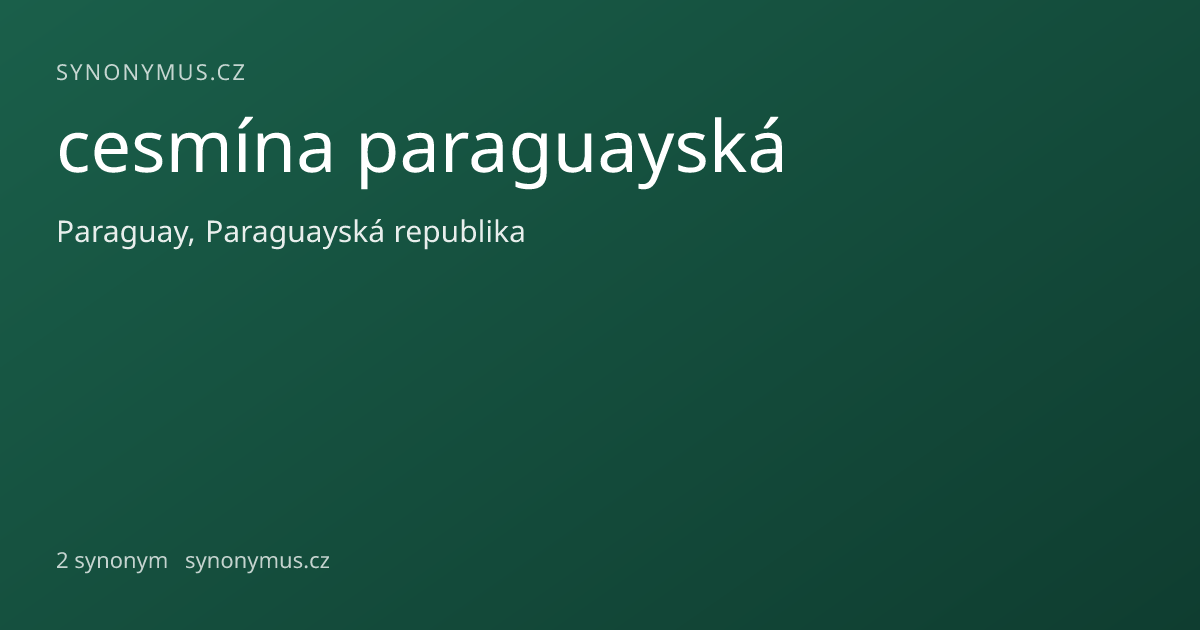Náhled odkazu: cesmína paraguayská