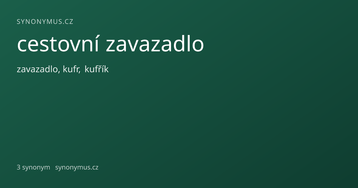 Náhled odkazu: cestovní zavazadlo