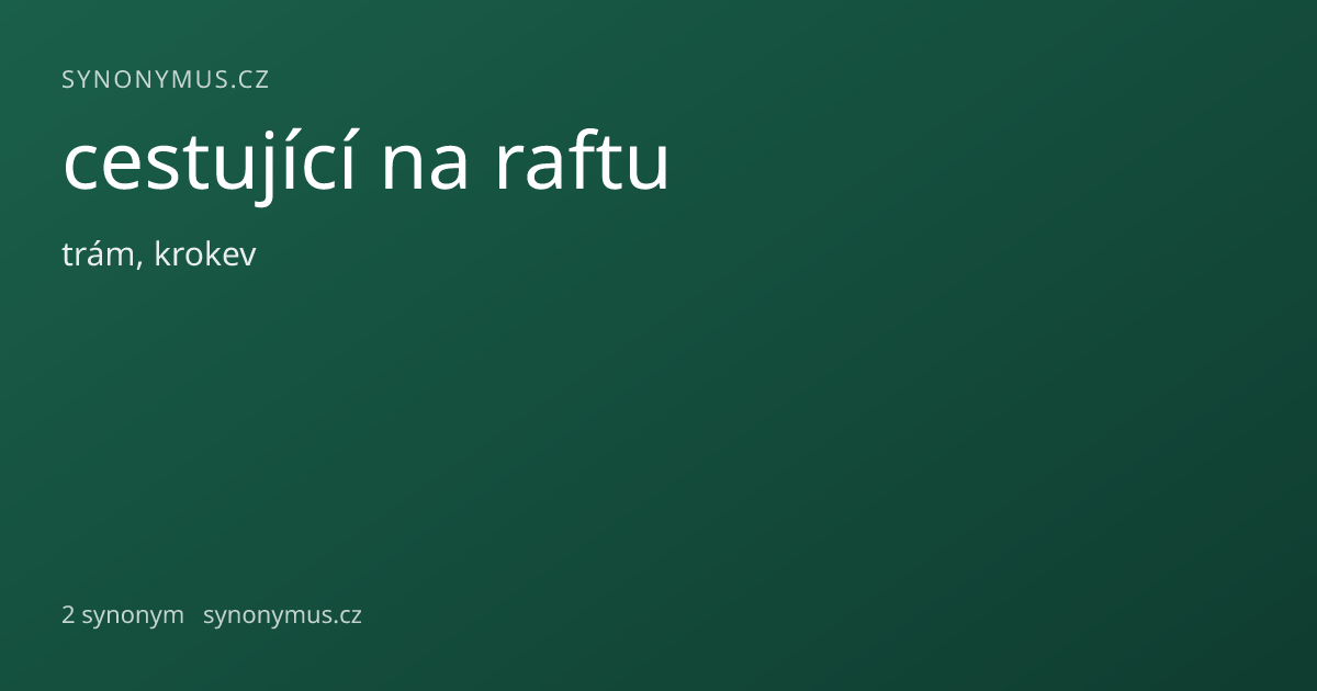 Náhled odkazu: cestující na raftu