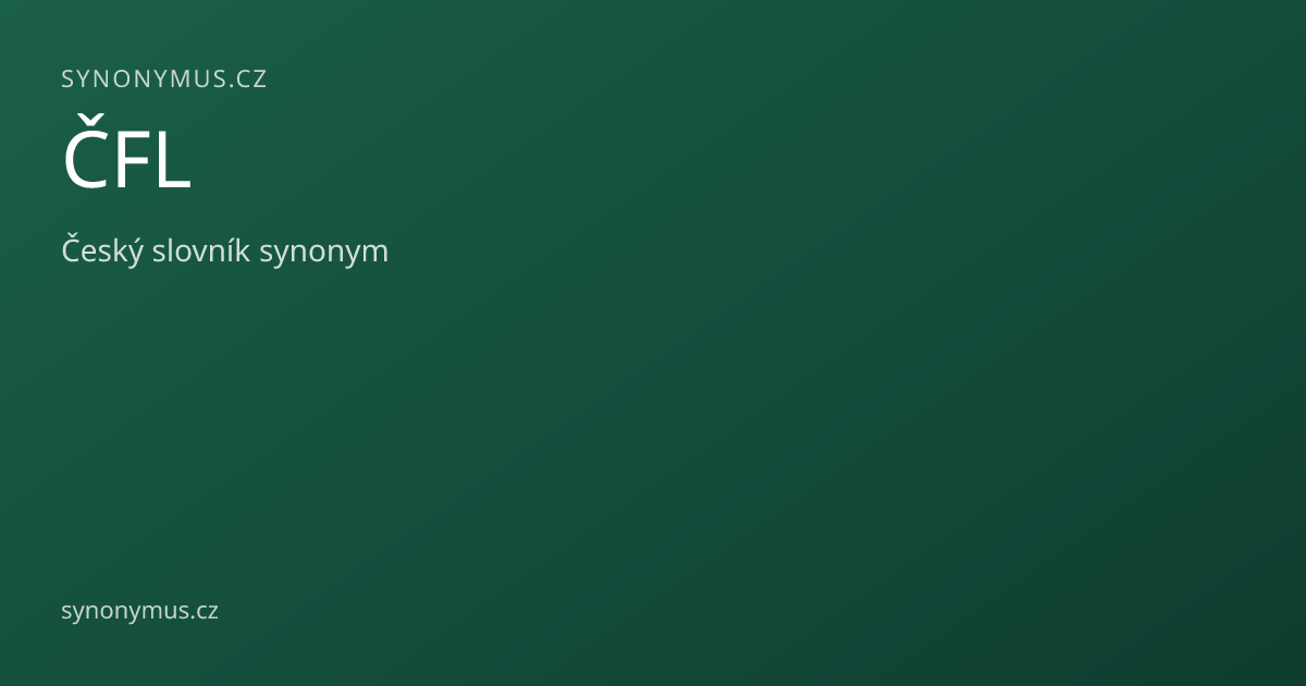 Náhled odkazu: ČFL