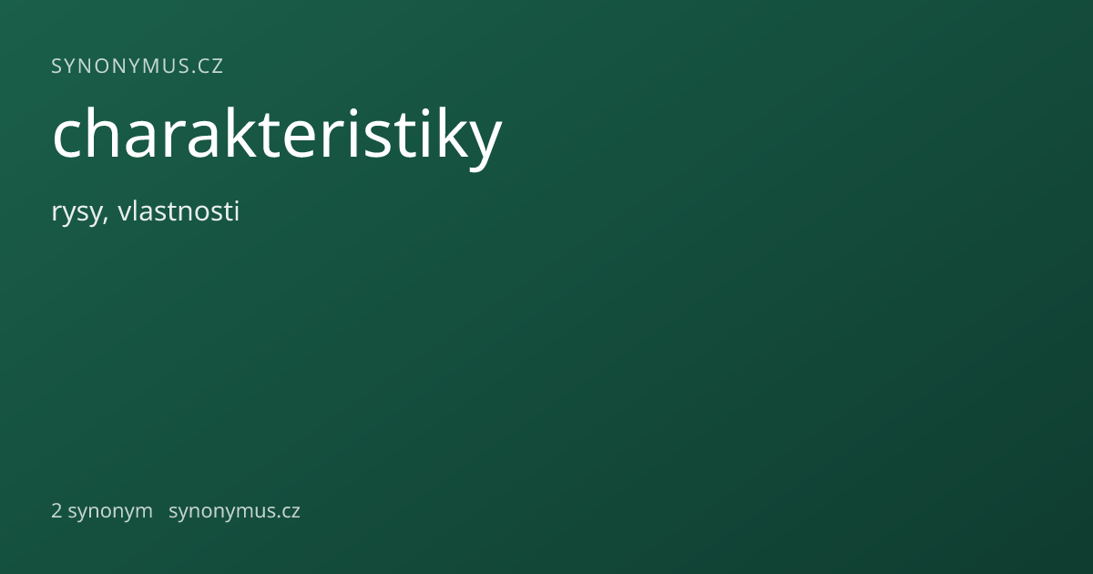 Náhled odkazu: charakteristiky