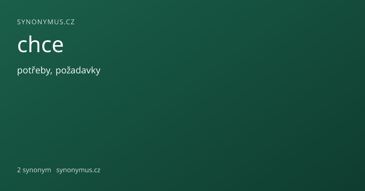 Náhled odkazu: chce