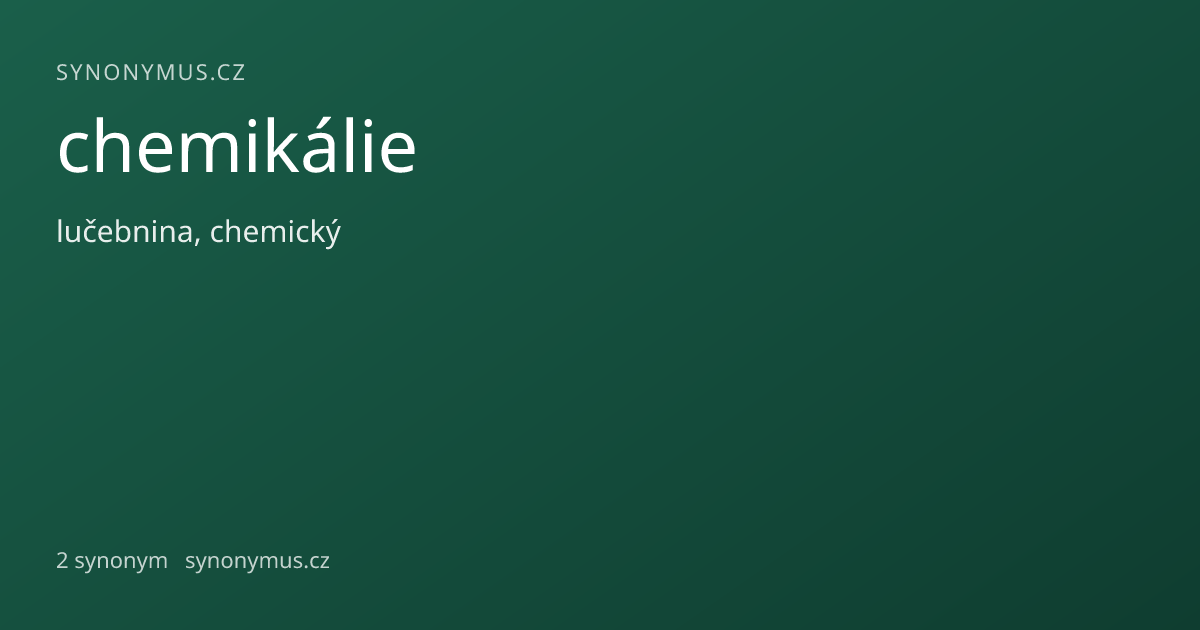 Náhled odkazu: chemikálie