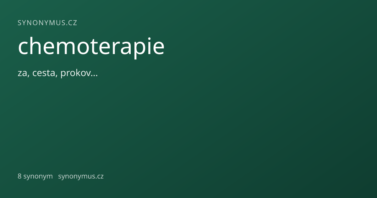 Náhled odkazu: chemoterapie