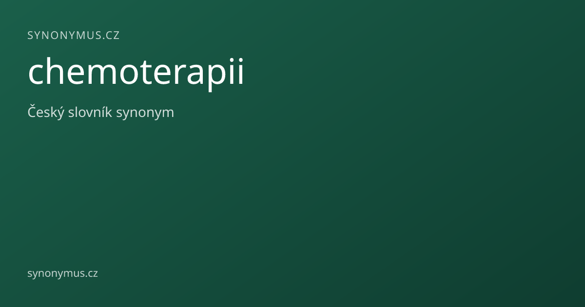 Náhled odkazu: chemoterapii