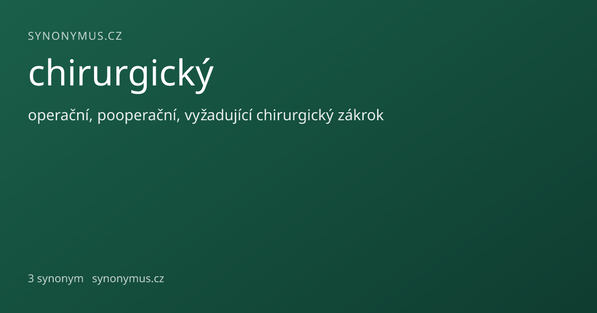 Náhled odkazu: chirurgický