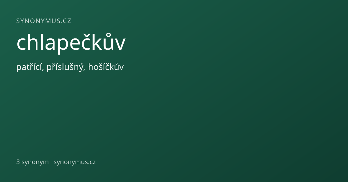 Náhled odkazu: chlapečkův