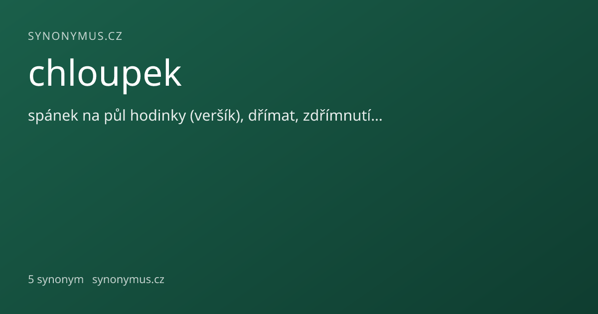 Náhled odkazu: chloupek