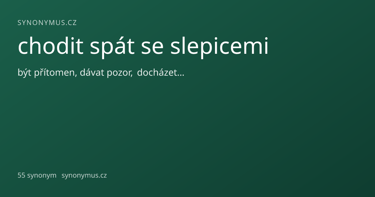 Náhled odkazu: chodit spát se slepicemi
