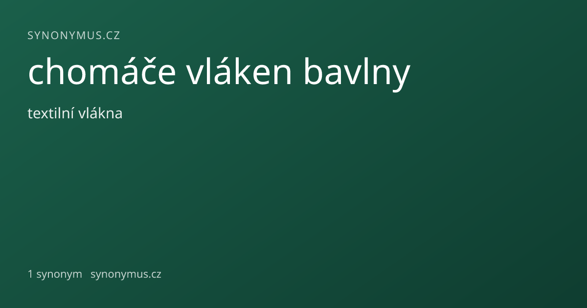Náhled odkazu: chomáče vláken bavlny