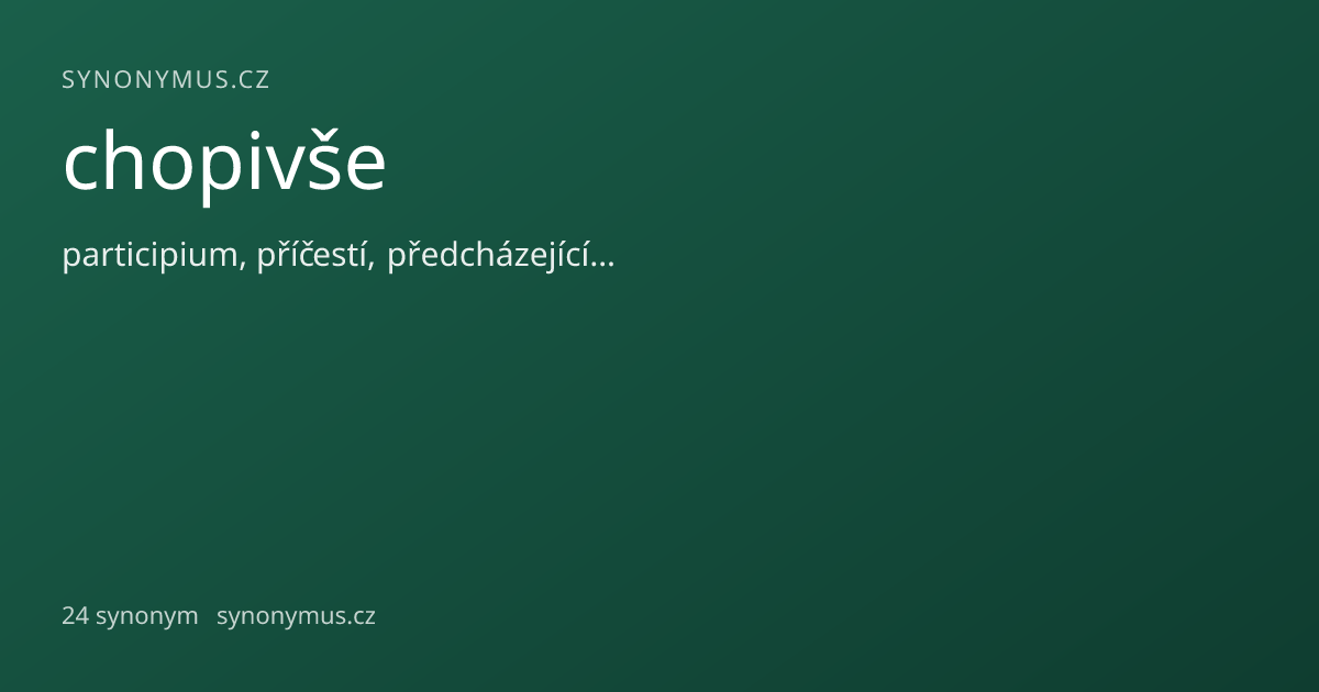 Náhled odkazu: chopivše