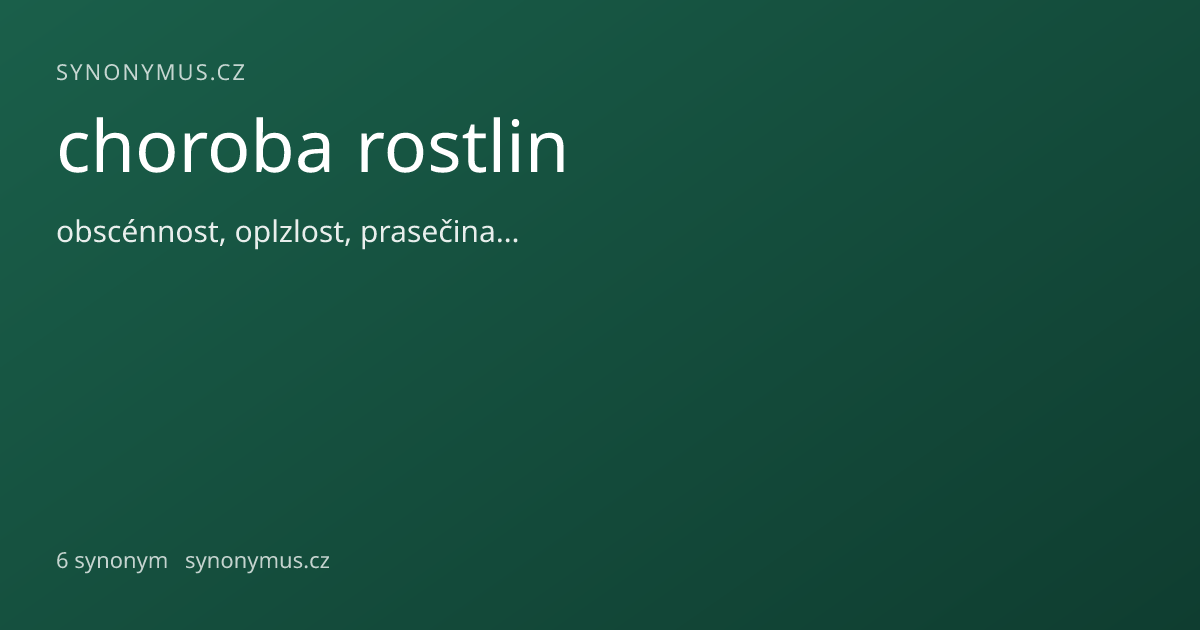 Náhled odkazu: choroba rostlin