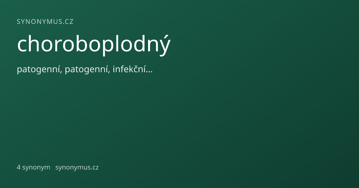 Náhled odkazu: choroboplodný