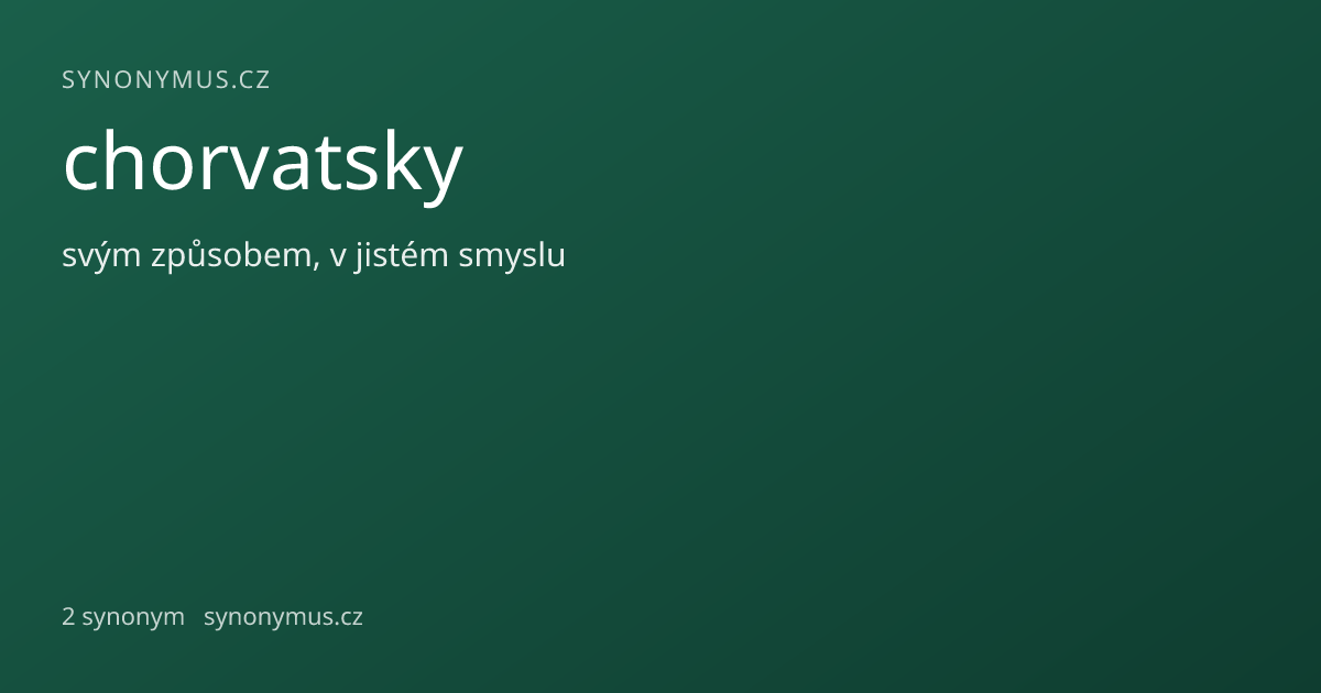 Náhled odkazu: chorvatsky