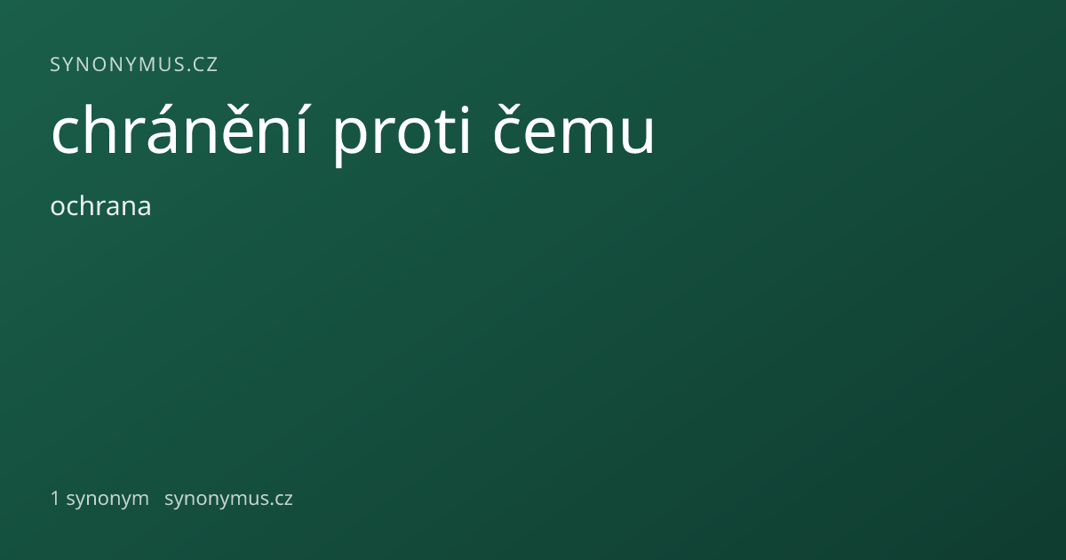 Náhled odkazu: chránění proti čemu