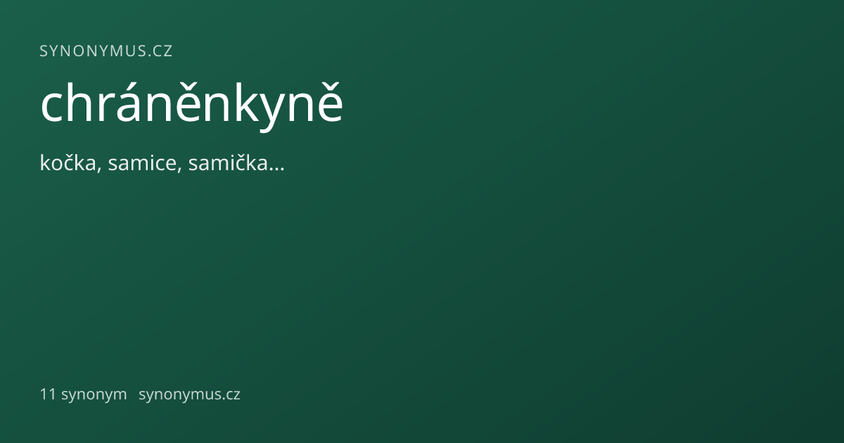 Náhled odkazu: chráněnkyně