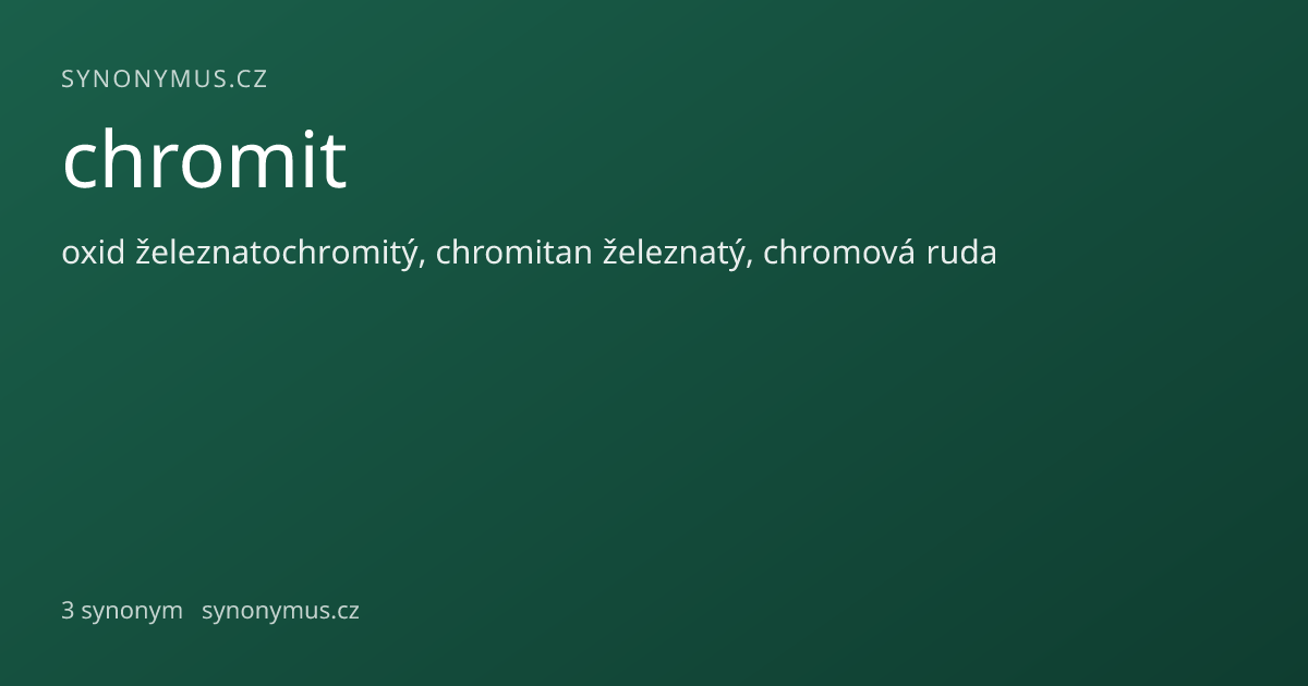 Náhled odkazu: chromit