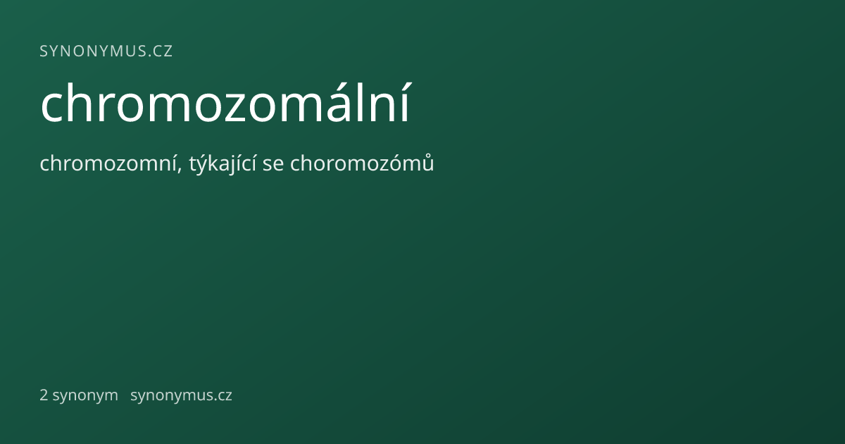 Náhled odkazu: chromozomální