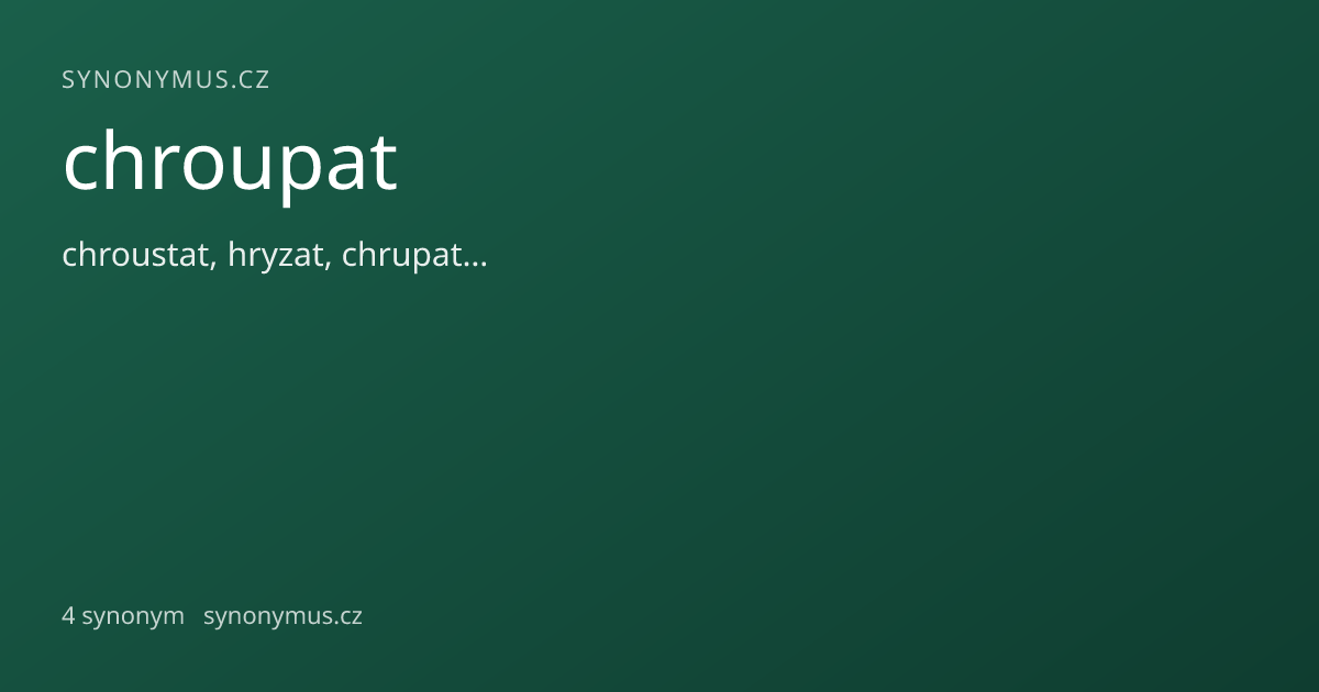 Náhled odkazu: chroupat