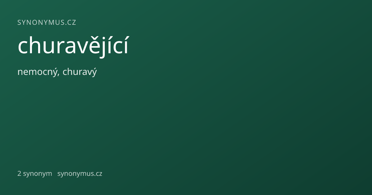Náhled odkazu: churavějící