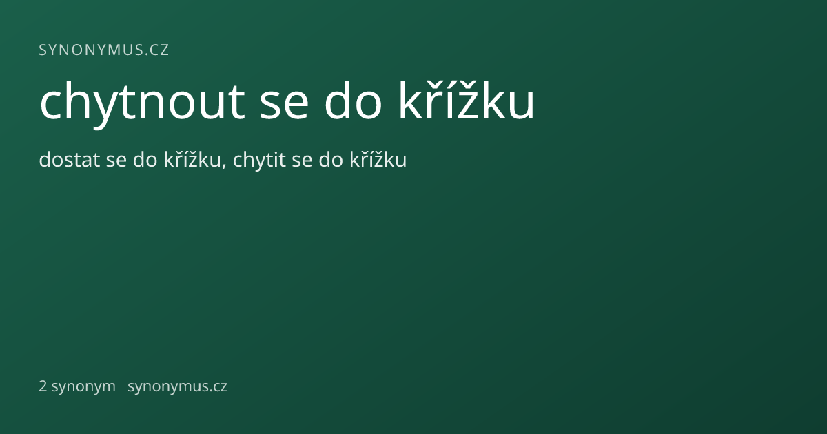 Náhled odkazu: chytnout se do křížku